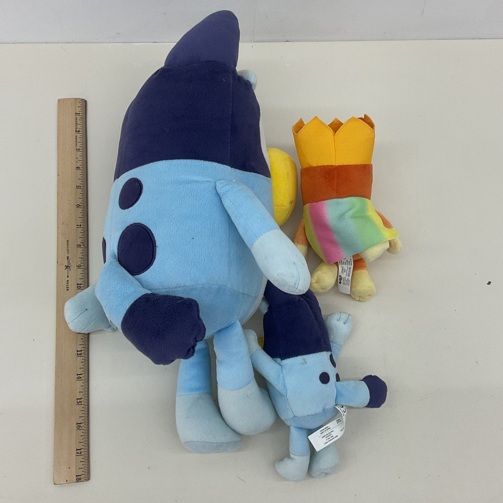 Bluey Character Plush Dolls LOT Blue Brown - Warehouse Toys