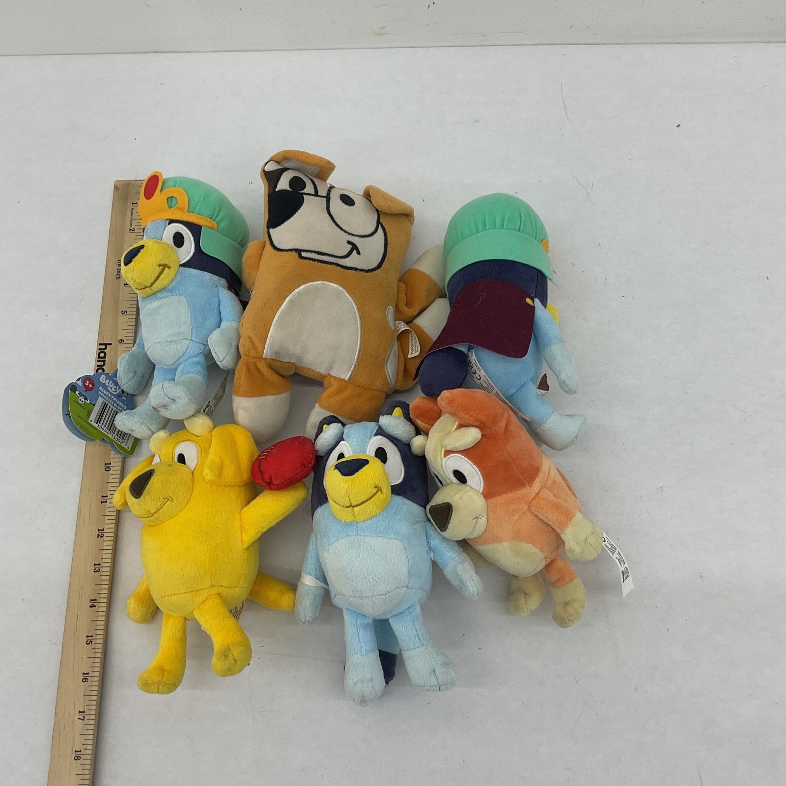 Bluey Character Stuffed Animals Toys Plush Preowned Assorted Characters LOT - Warehouse Toys