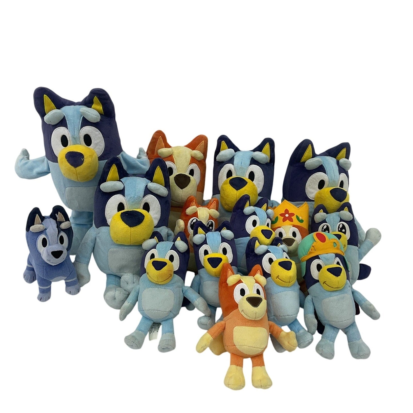 Bluey Mixed Character Stuffed Animals Toys Plush Preowned Assorted LOT 6 lbs - Warehouse Toys