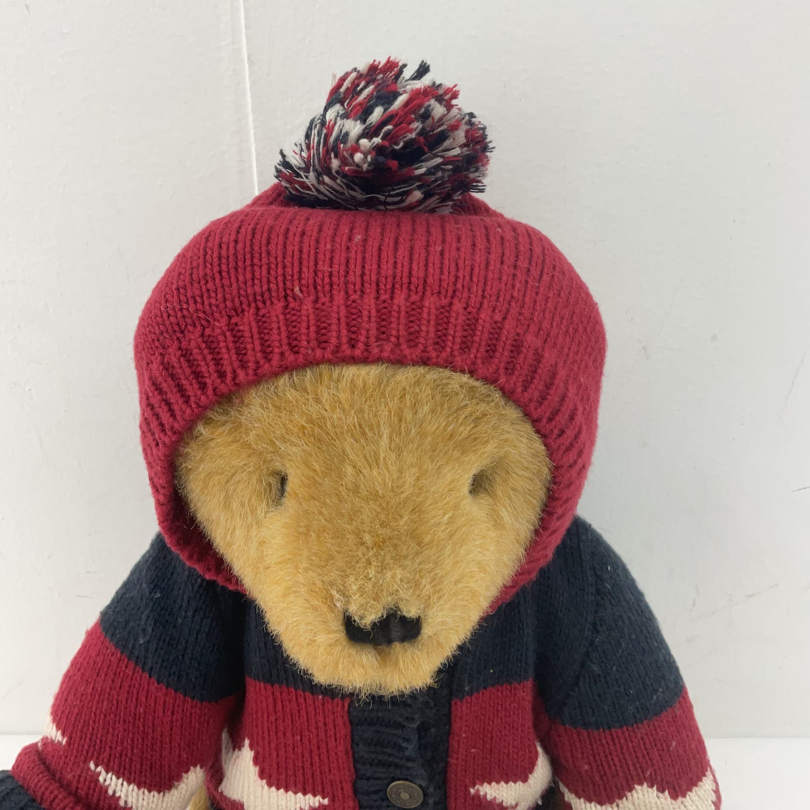 Boyds Collection Brown Bear In Winter Sweater and Hat Stuffed Animal Plush - Warehouse Toys