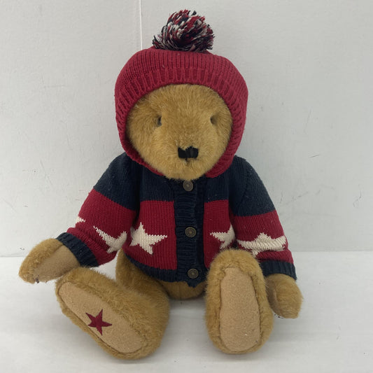 Boyds Collection Brown Bear In Winter Sweater and Hat Stuffed Animal Plush - Warehouse Toys