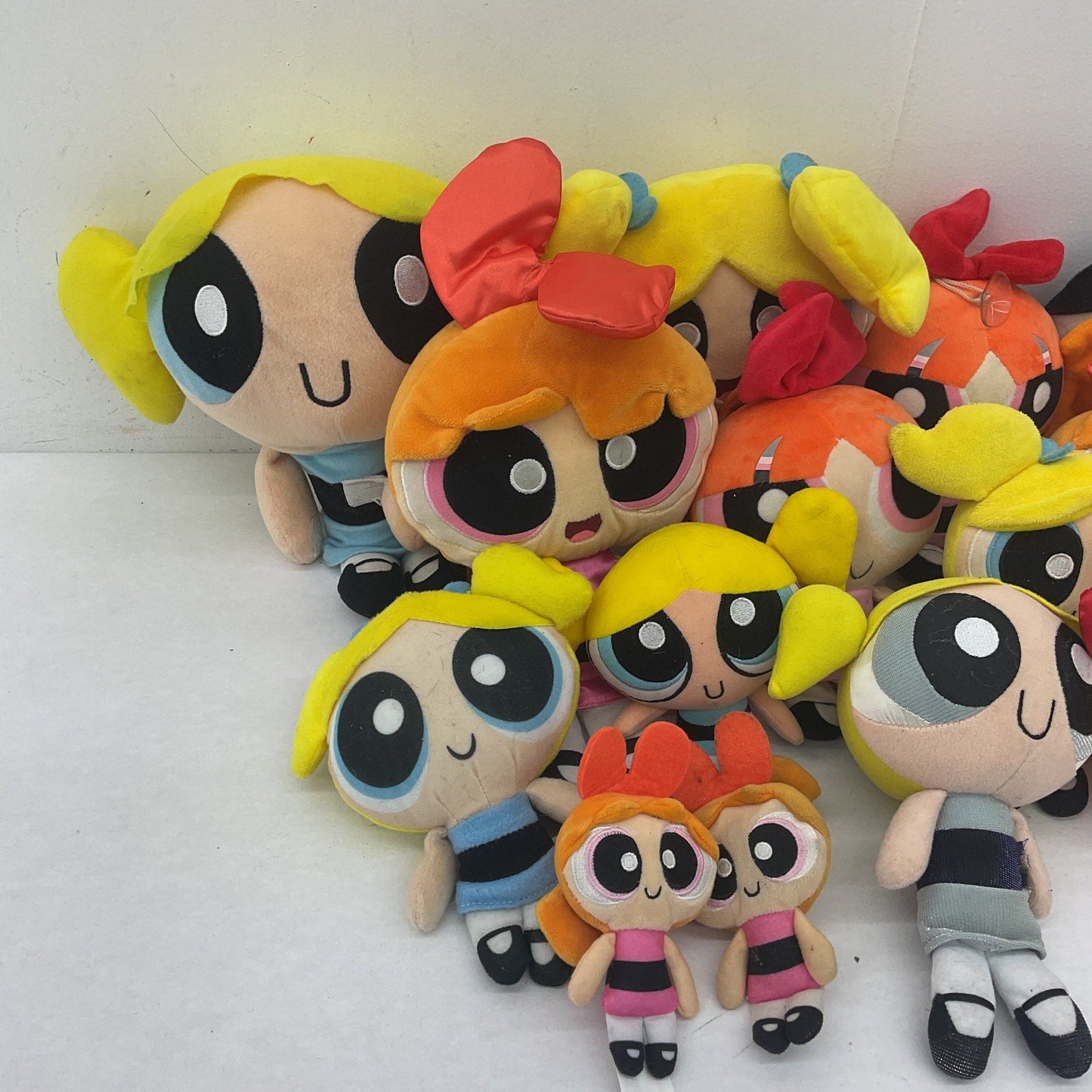 Bubbles Blossom Buttercup Powerpuff Girls Plush Toys Preowned Stuffed Animal LOT - Warehouse Toys