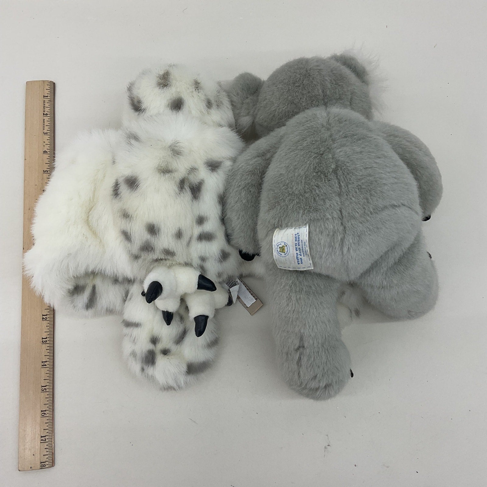 Build a Bear Gray Koala Bear Plush Folkmanis White Spotted Owl Hand Puppet - Warehouse Toys