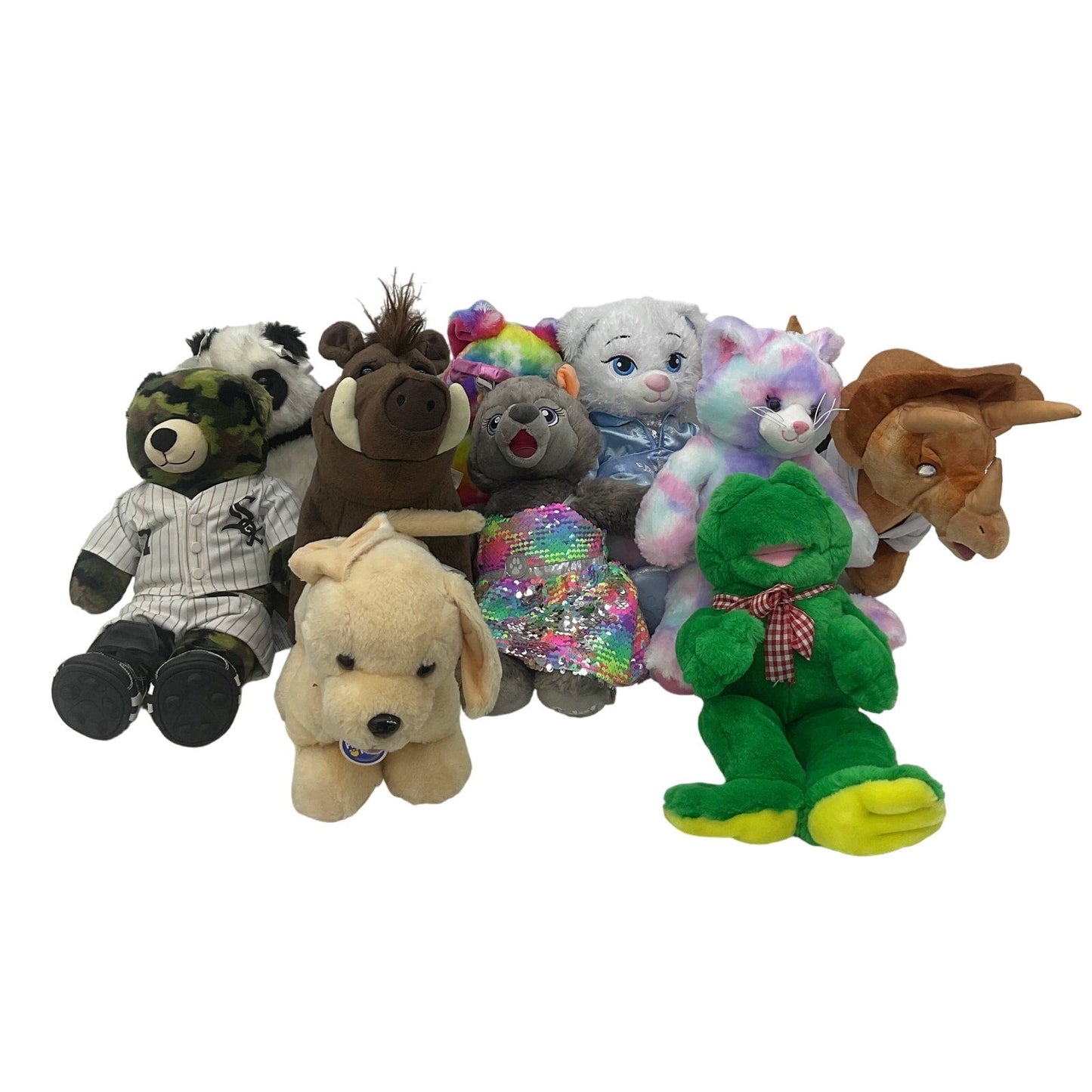 Build a Bear Workshop Character Animal Multicolor Stuffed Animal Toy Preowned - Warehouse Toys