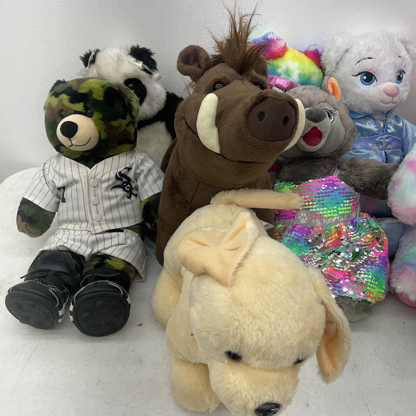 Build a Bear Workshop Character Animal Multicolor Stuffed Animal Toy Preowned - Warehouse Toys