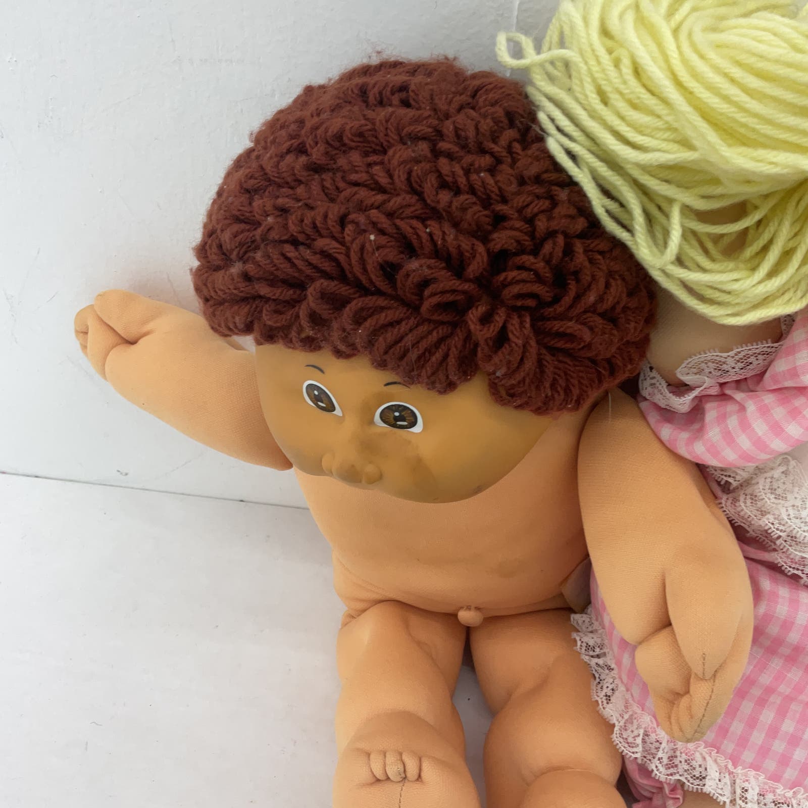 Cabbage Patch Brown Blonde Vintage Baby Doll CPK Doll Lot - Warehouse Toys