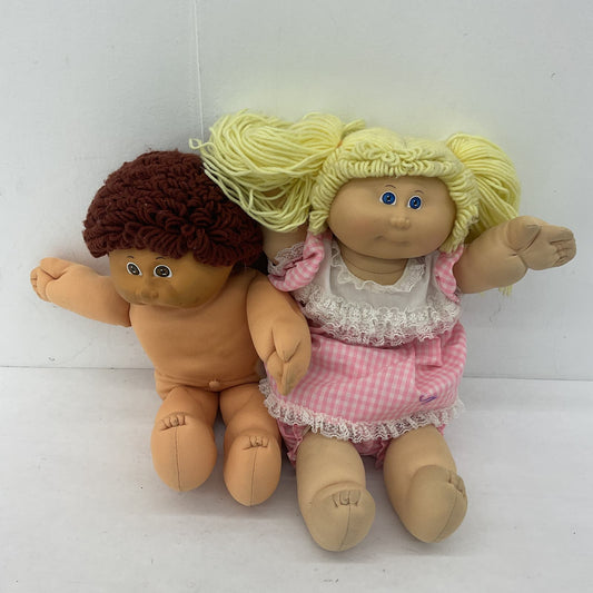 Cabbage Patch Brown Blonde Vintage Baby Doll CPK Doll Lot - Warehouse Toys