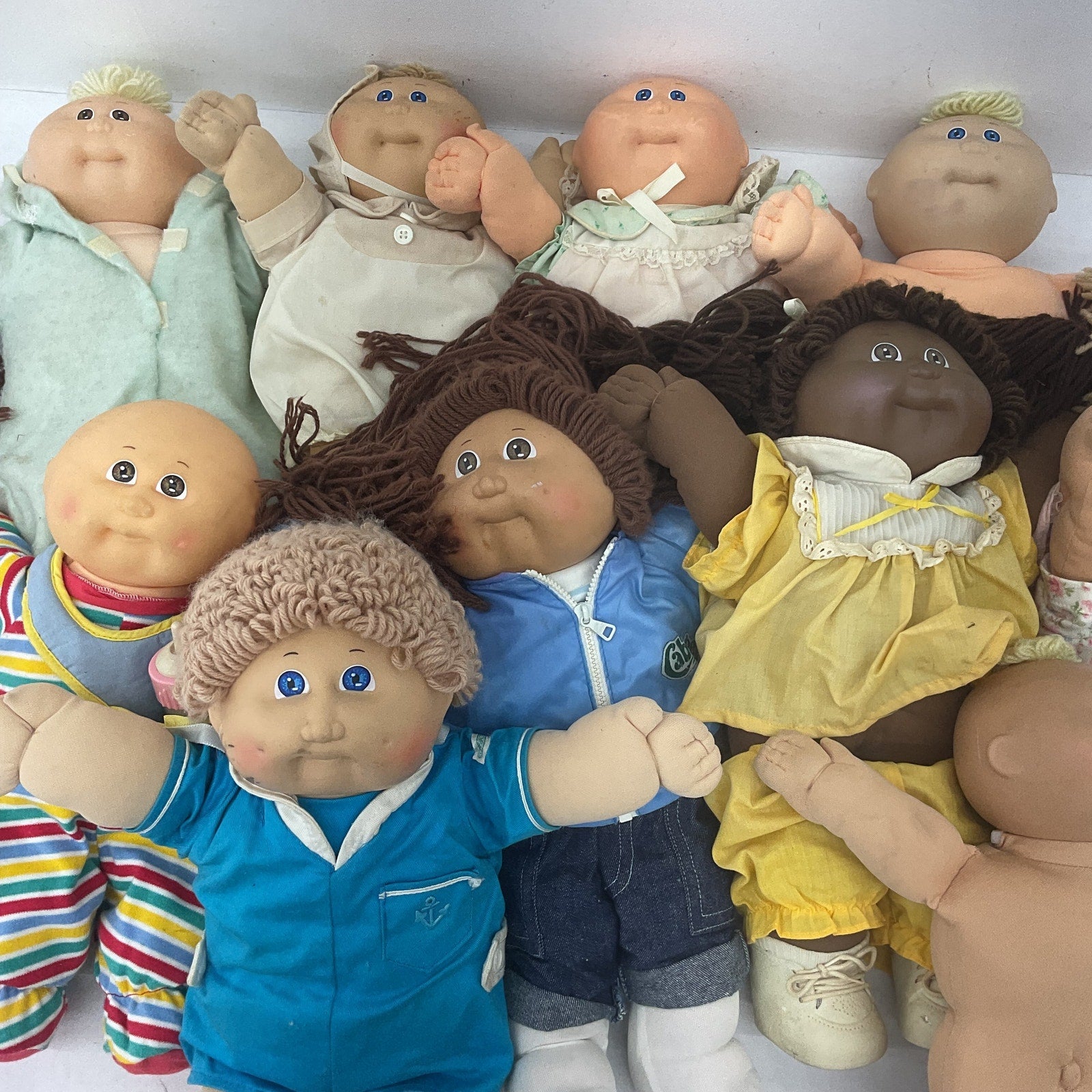 Cabbage Patch Kids 12 lbs CPK Preowned Baby Dolls LOT Boys Girls Blonde Brunette - Warehouse Toys