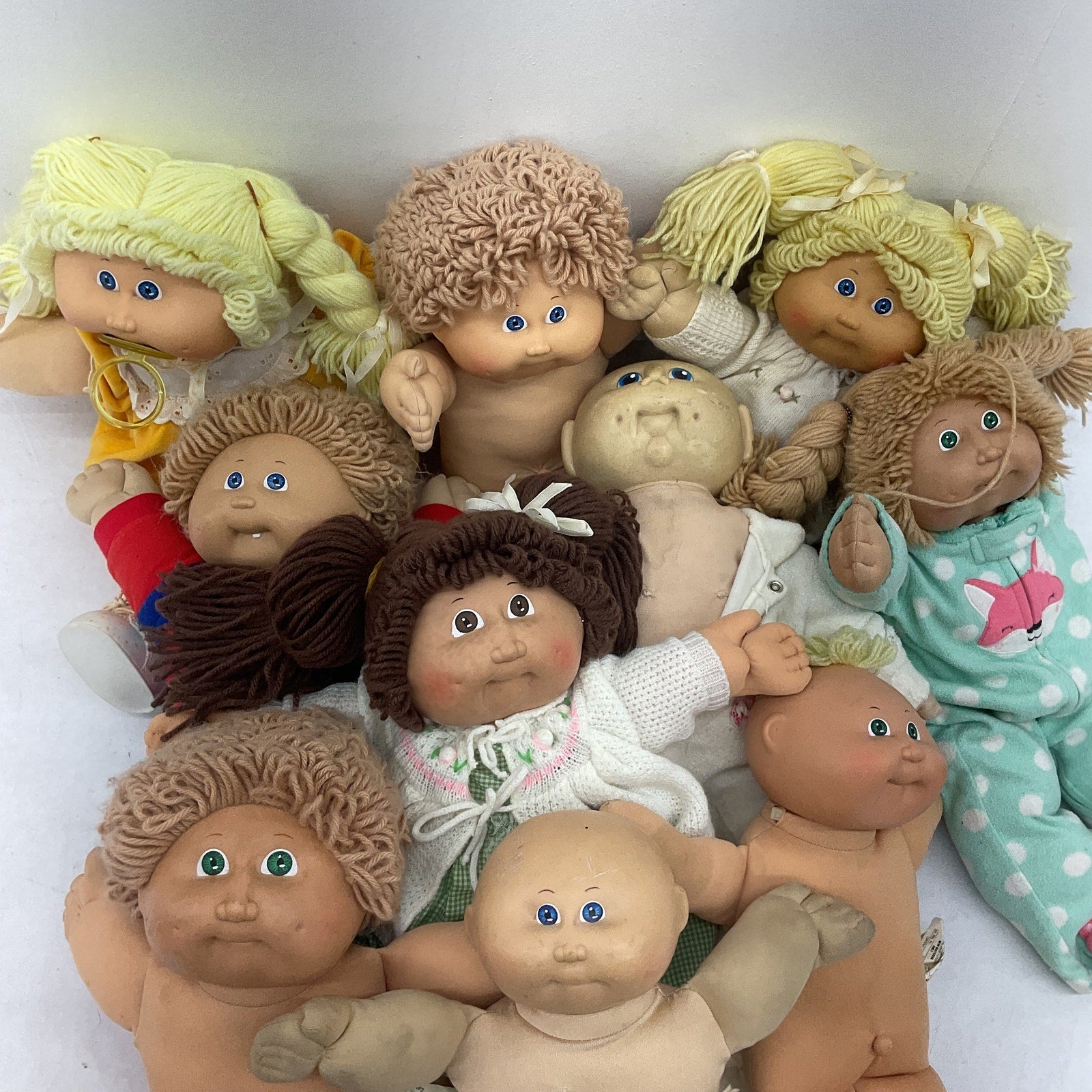 Cabbage Patch Kids CPK Preowned 12 lbs Baby Dolls LOT Boys Girls Blonde Brunette - Warehouse Toys