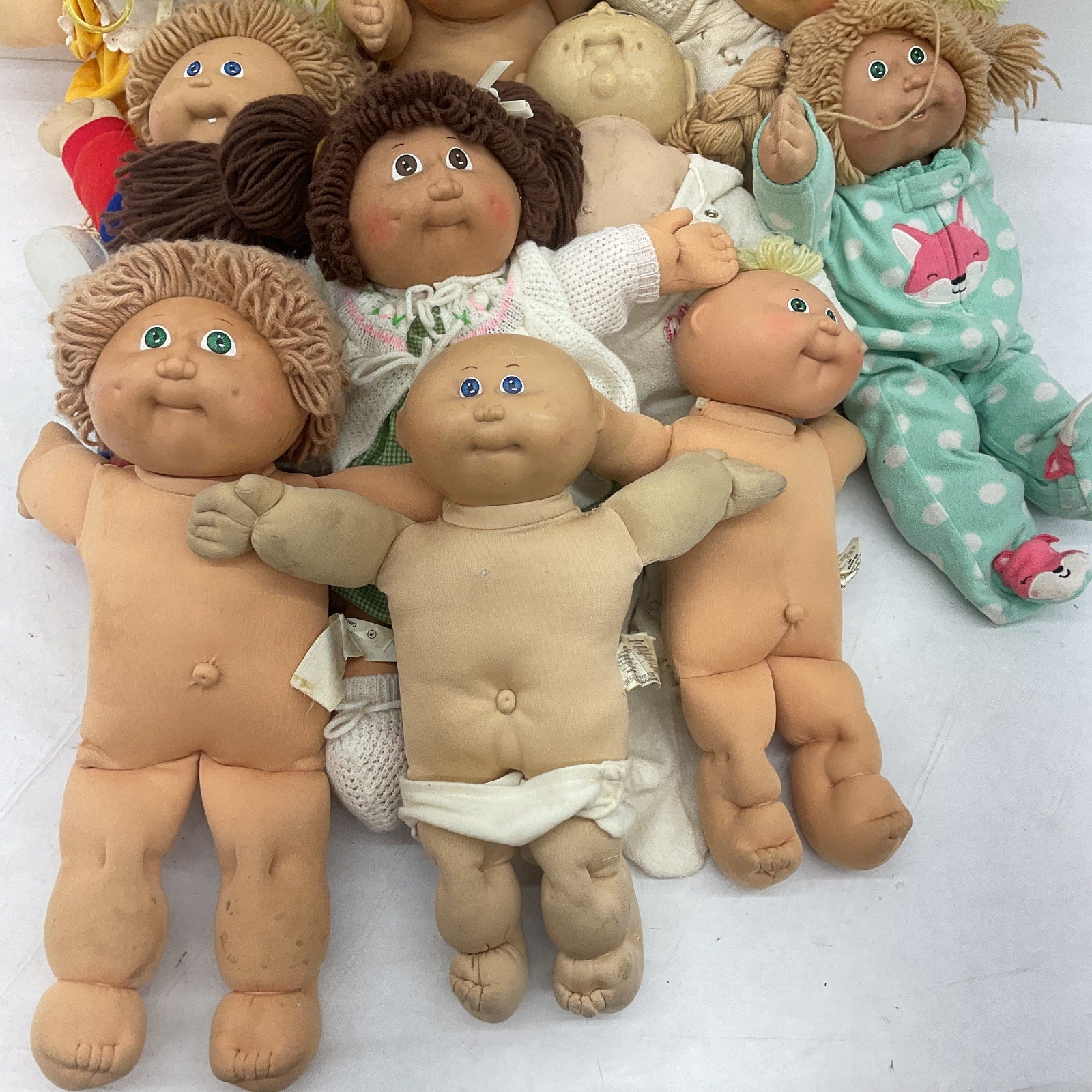 Cabbage Patch Kids CPK Preowned 12 lbs Baby Dolls LOT Boys Girls Blonde Brunette - Warehouse Toys