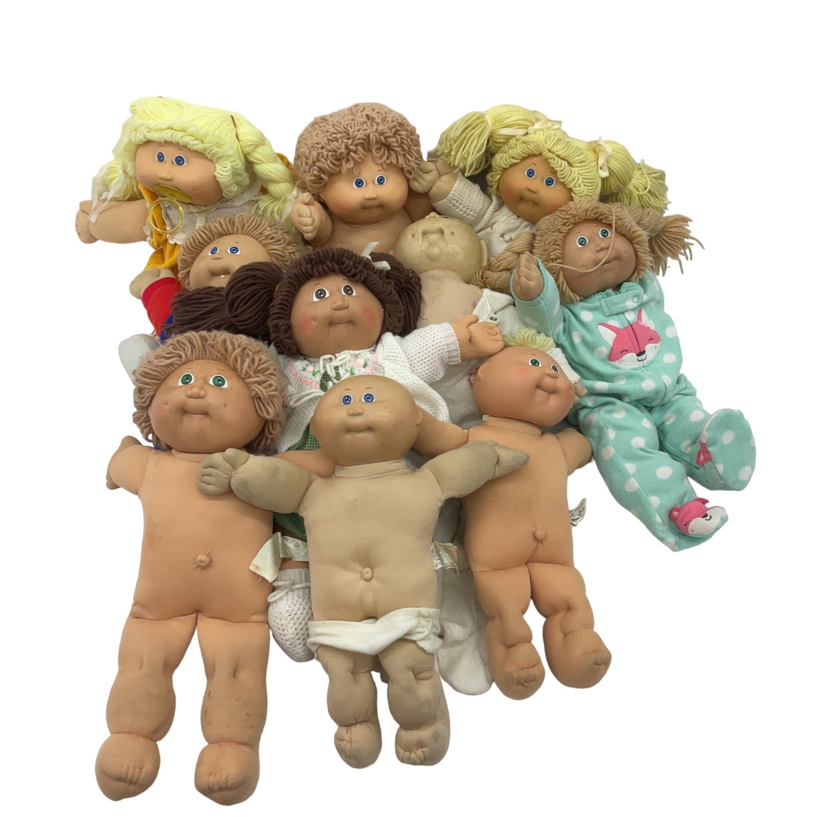 Cabbage Patch Kids CPK Preowned 12 lbs Baby Dolls LOT Boys Girls Blonde Brunette - Warehouse Toys