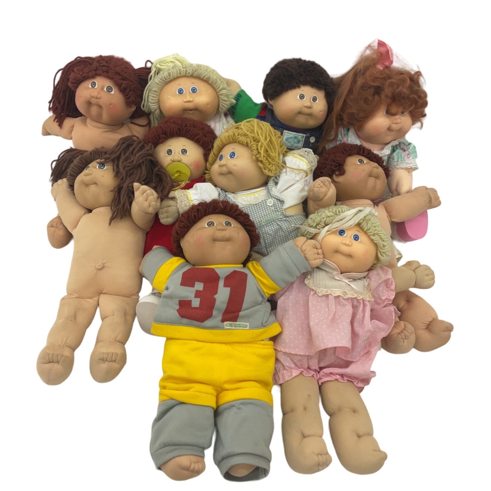 Cabbage Patch Kids CPK Preowned Baby Dolls 12 lbs LOT Boys Girls Blonde Brunette - Warehouse Toys