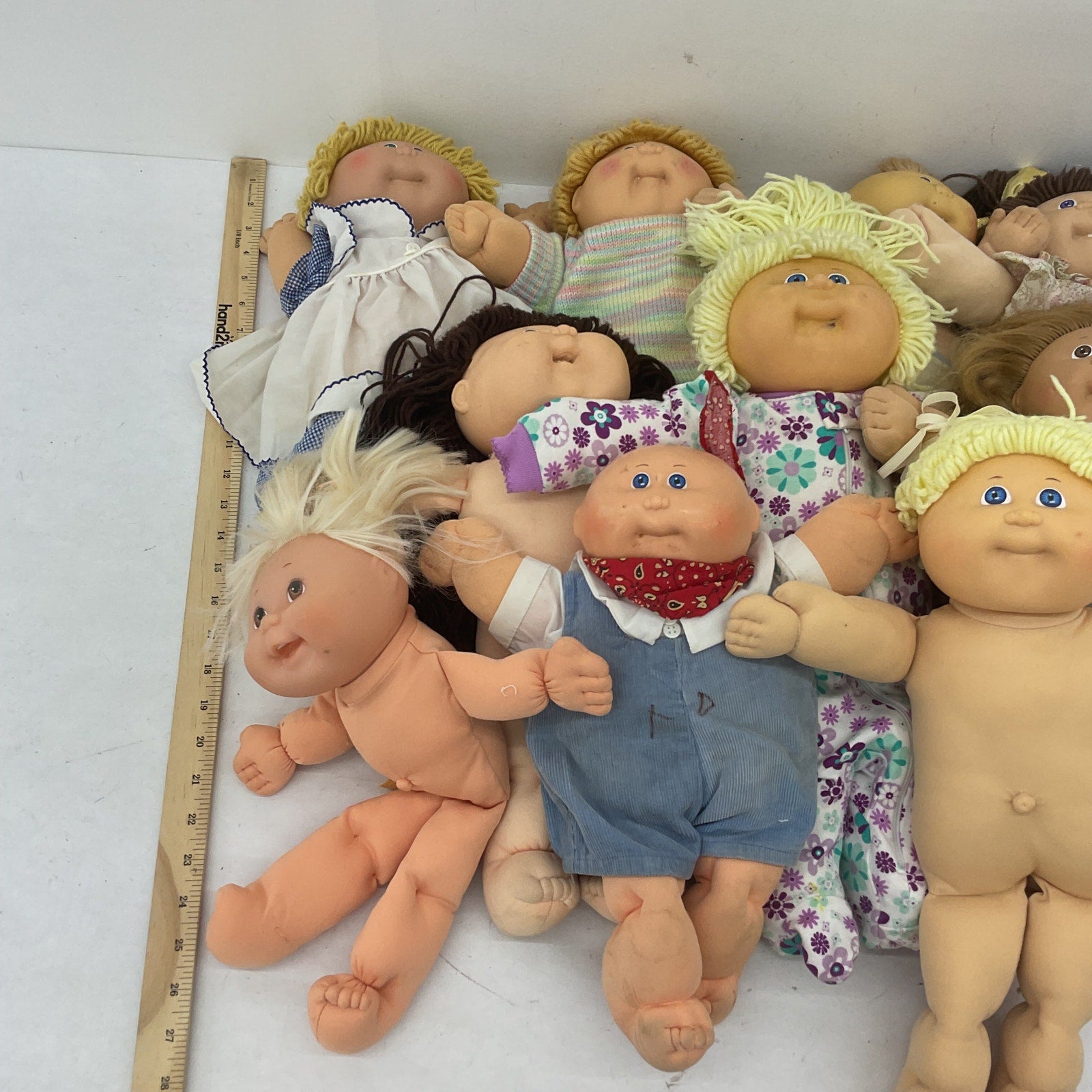 Cabbage Patch Kids CPK Preowned Baby Dolls LOT Boys Girls Blonde Brunette 12 lbs - Warehouse Toys