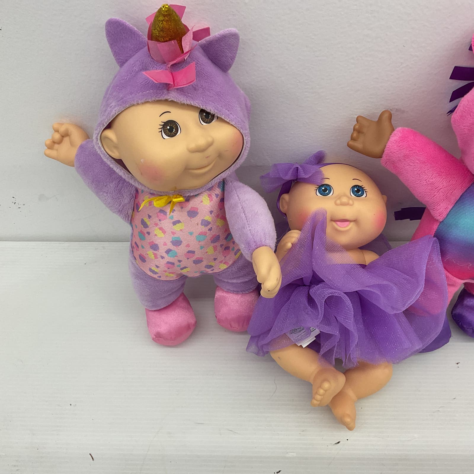 Cabbage Patch Kids Pink Play Doll Lot CPK Purple Baby Dolls - Warehouse Toys