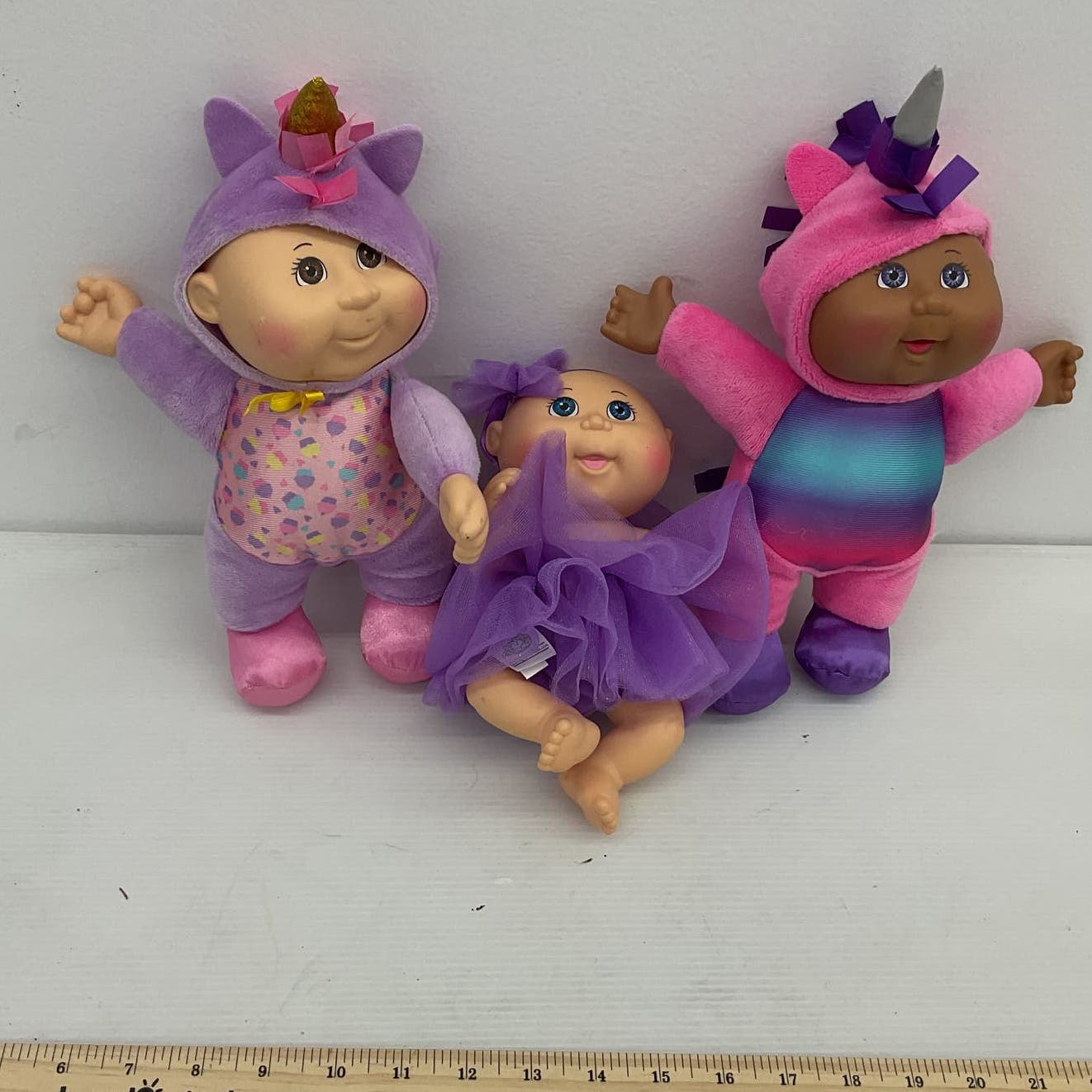 Cabbage Patch Kids Pink Play Doll Lot CPK Purple Baby Dolls - Warehouse Toys