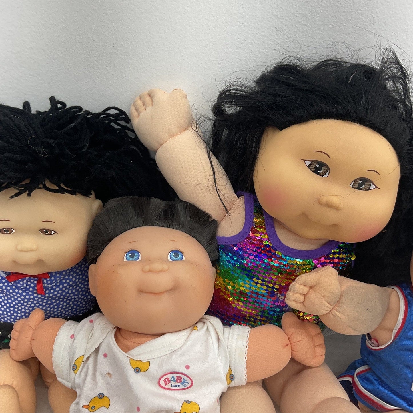 Cabbage Patch Kids Preowned Asian Black Hair LOT 5 lbs Baby Dolls Boys Girls - Warehouse Toys