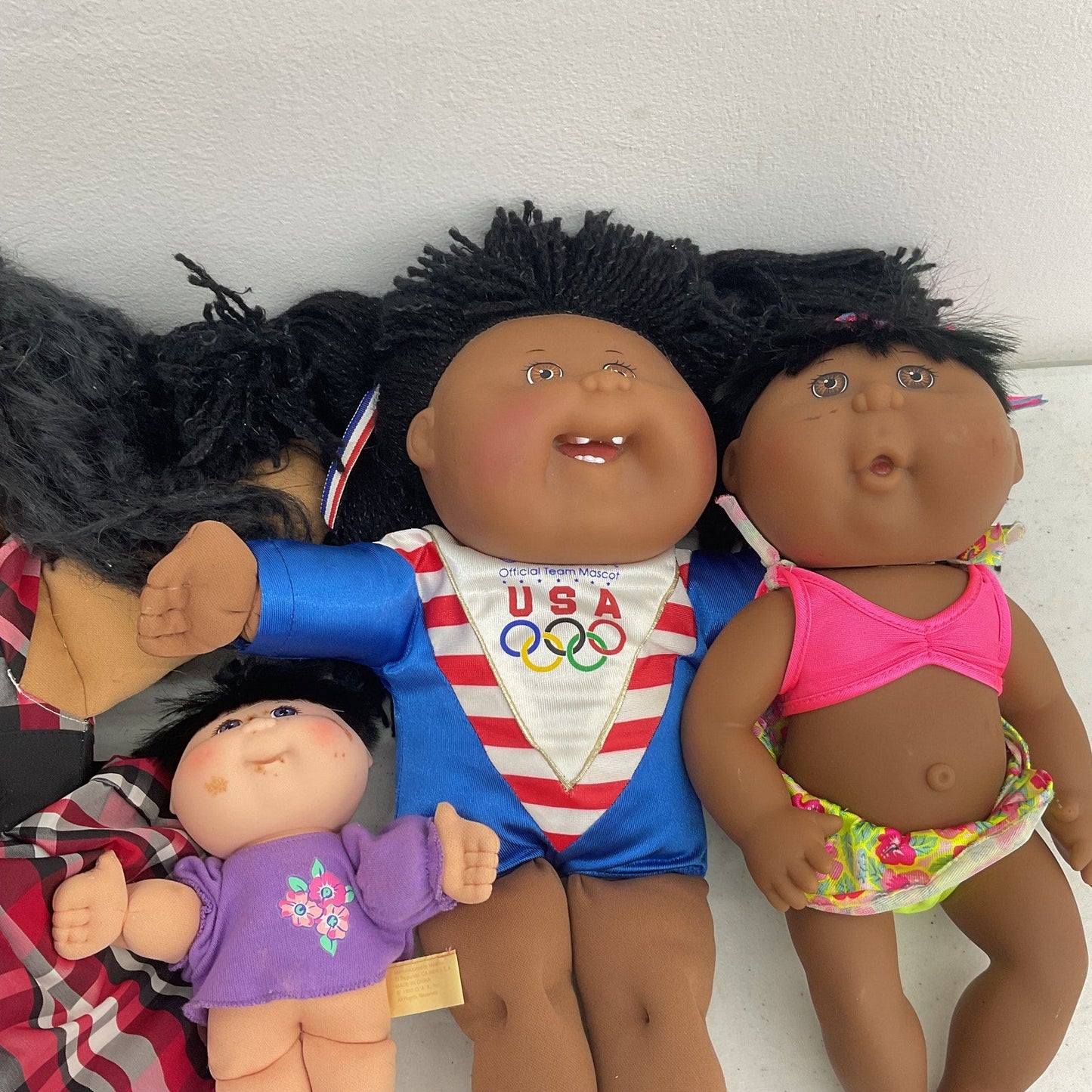 Cabbage Patch Kids Preowned Brown Black Ethnic Asian LOT Baby Dolls Boys Girls - Warehouse Toys