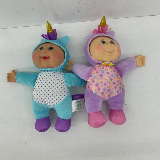 Cabbage Patch Kids Purple Blue Baby Doll CPK Lot of 2 - Warehouse Toys