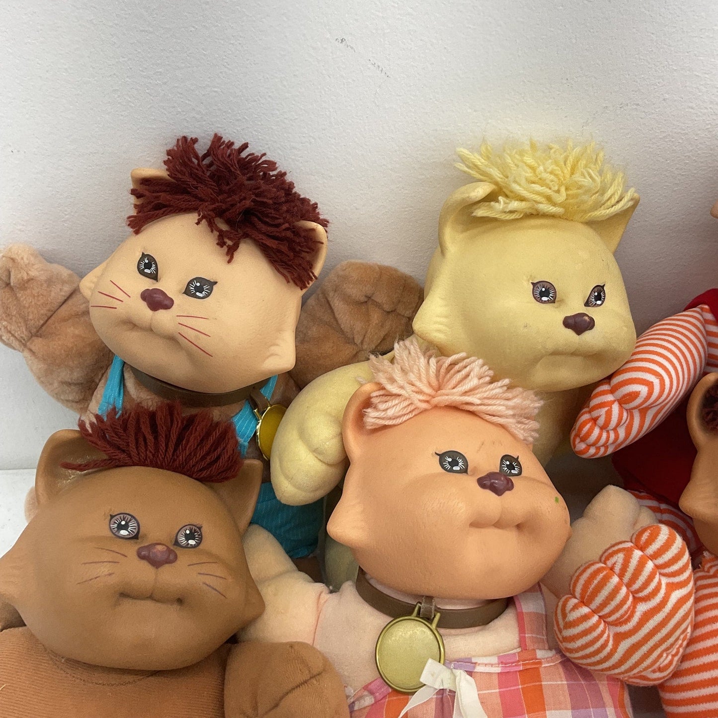 Cabbage Patch Kids Vintage Preowned 6 Baby Dolls LOT Koosa Pets Cats Dogs - Warehouse Toys