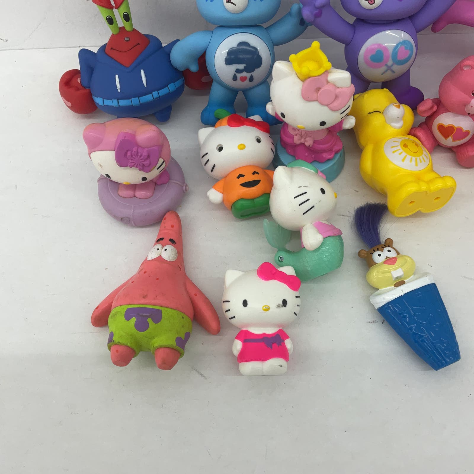 Care Bears Hello Kitty Sanrio Patrick Starfish Spongebob Figure Lot Toys - Warehouse Toys