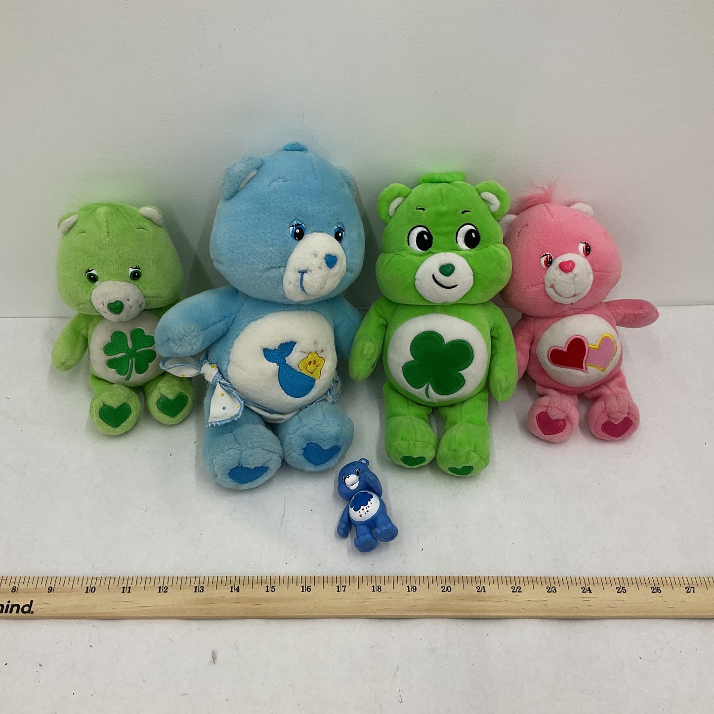 Care Bears Multicolor Blue Green Pink Plush Stuffed Animal Lot - Warehouse Toys