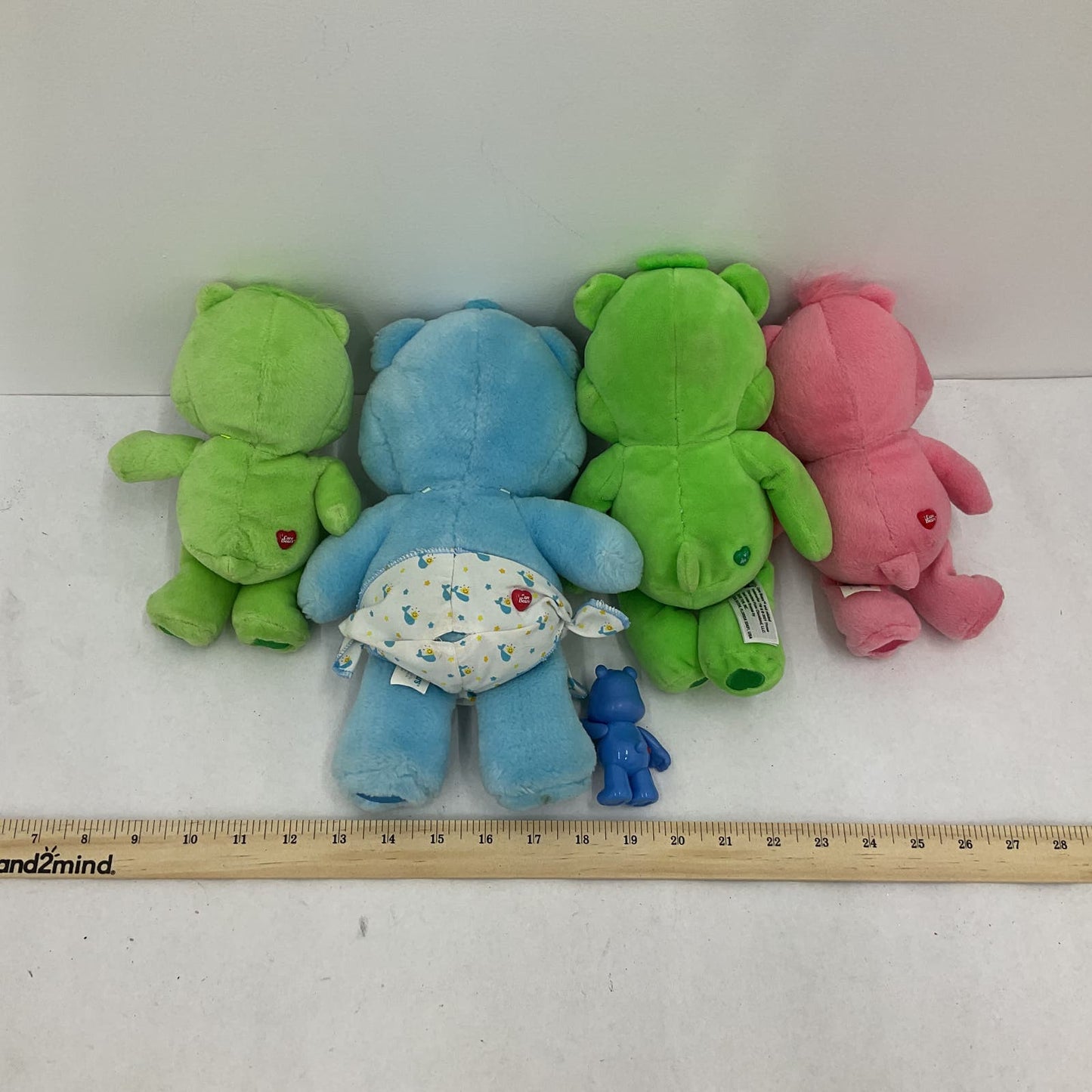 Care Bears Multicolor Blue Green Pink Plush Stuffed Animal Lot - Warehouse Toys