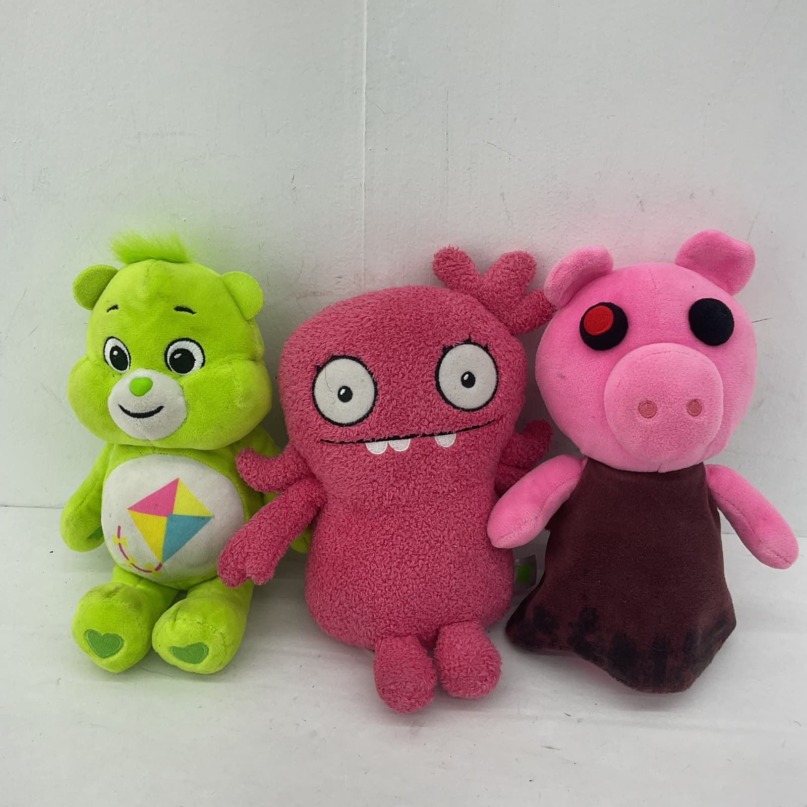 Care Bears Peppa Pig Ugly Dolls in Pink Green Purple Plush Lot Stuffed Animals - Warehouse Toys