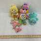 Care Bears Pink Yellow Blue Plush Stuffed Animal Lot - Warehouse Toys