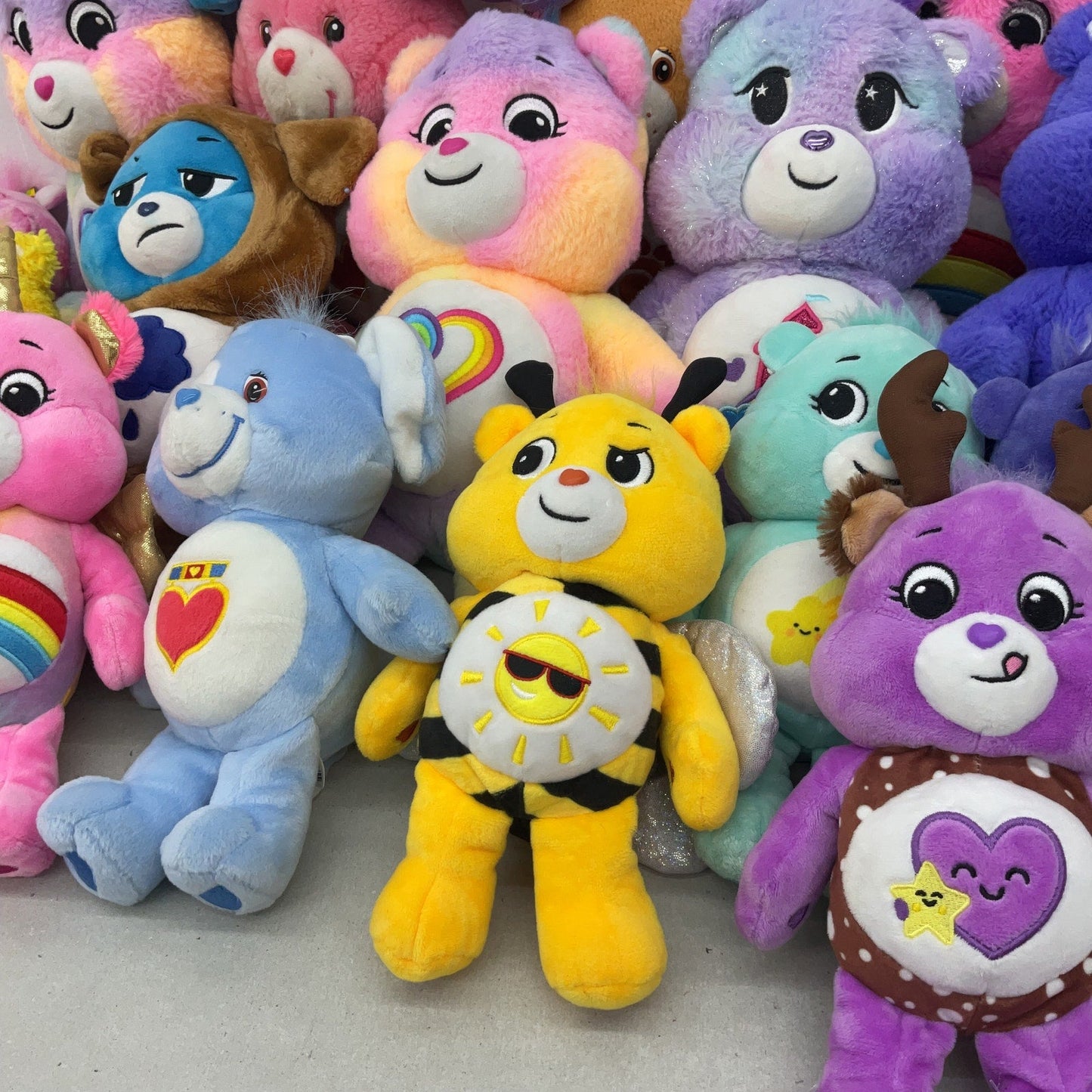 Care Bears Preowned Mixed LOT 12 lbs Character Plush Dolls Animals Stuffed Teddy - Warehouse Toys