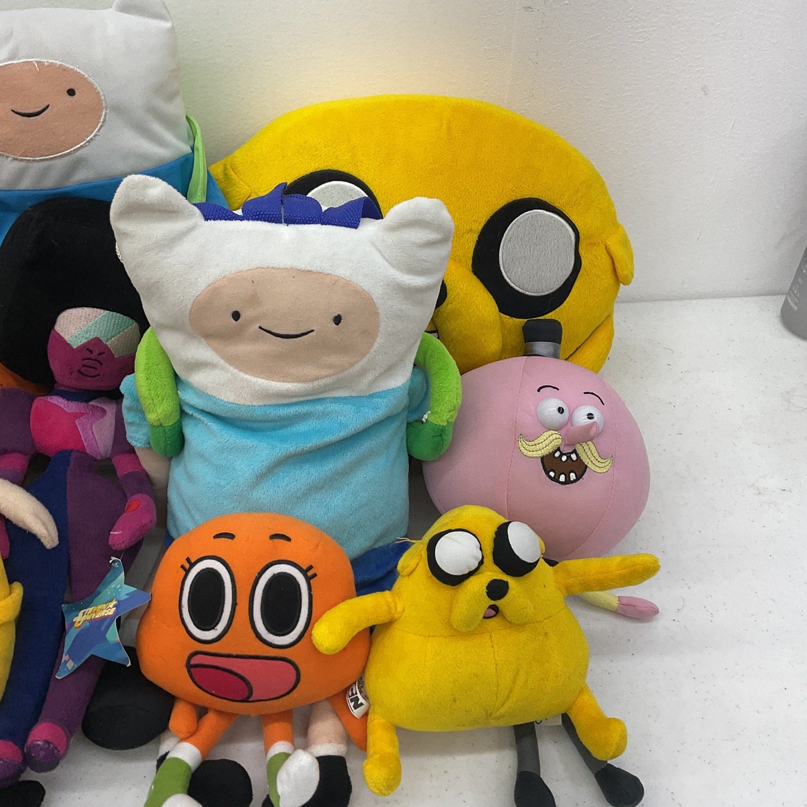 Cartoon Network Adventure Time Steven Universe Gumball Plush Dolls LOT Preowned - Warehouse Toys