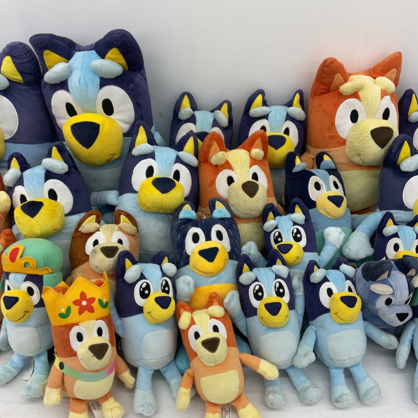 Character Stuffed Animals Toys Plush Preowned Bluey & Bingo Assorted LOT 11 lbs - Warehouse Toys