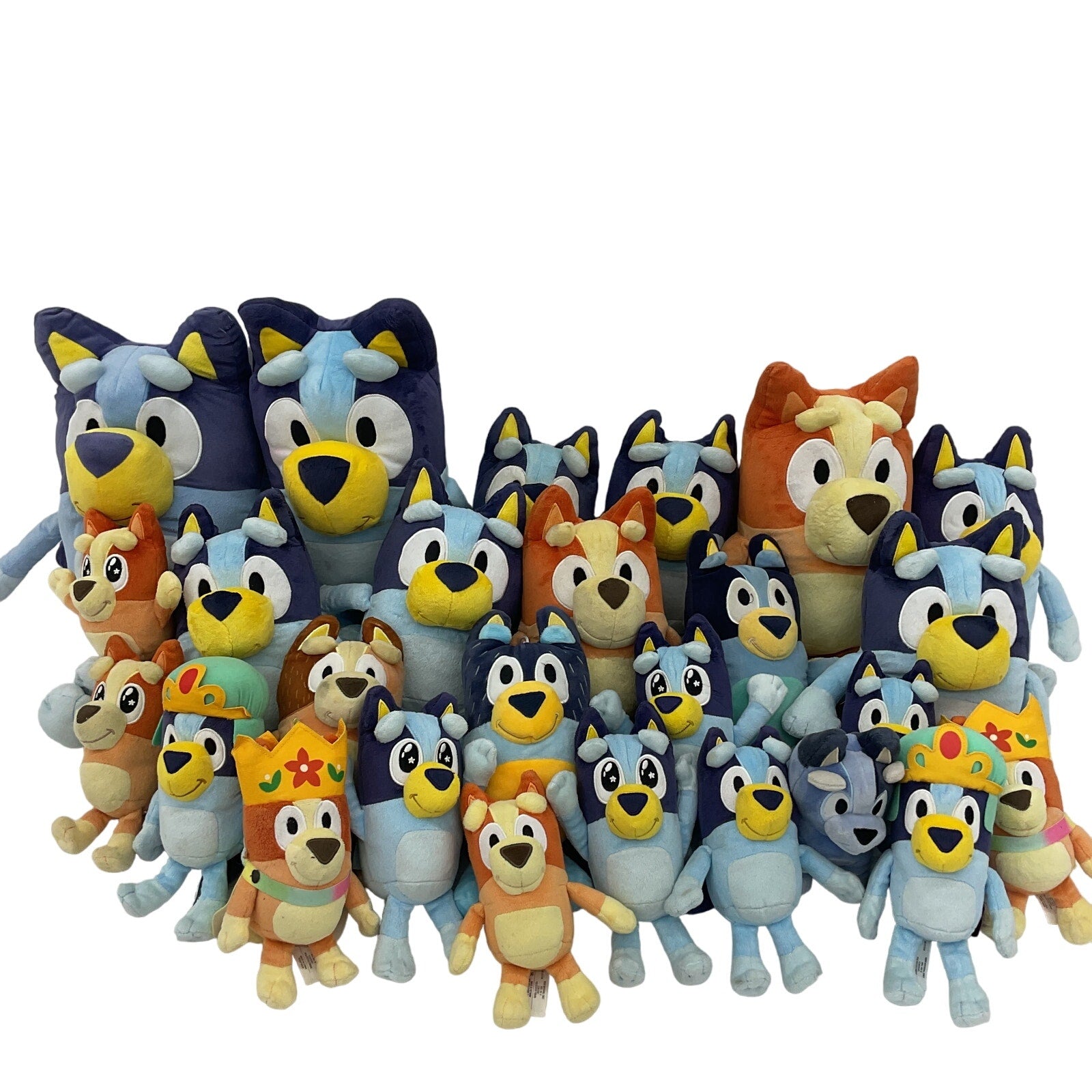 Character Stuffed Animals Toys Plush Preowned Bluey & Bingo Assorted LOT 11 lbs - Warehouse Toys