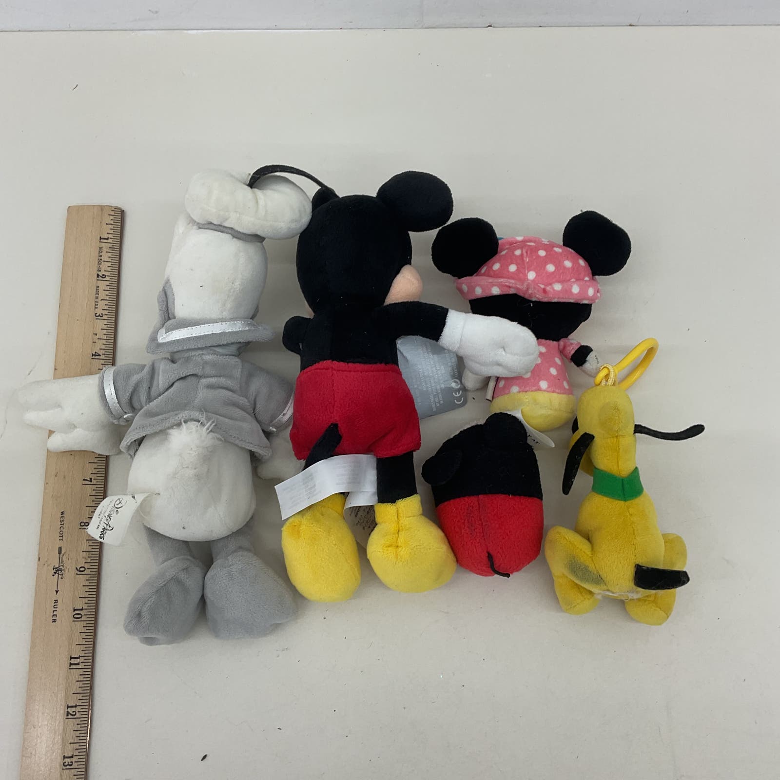 Classic Characters Disney Gray Donald Duck Mickey Mouse Pluto Minnie Plush Dolls - Warehouse Toys