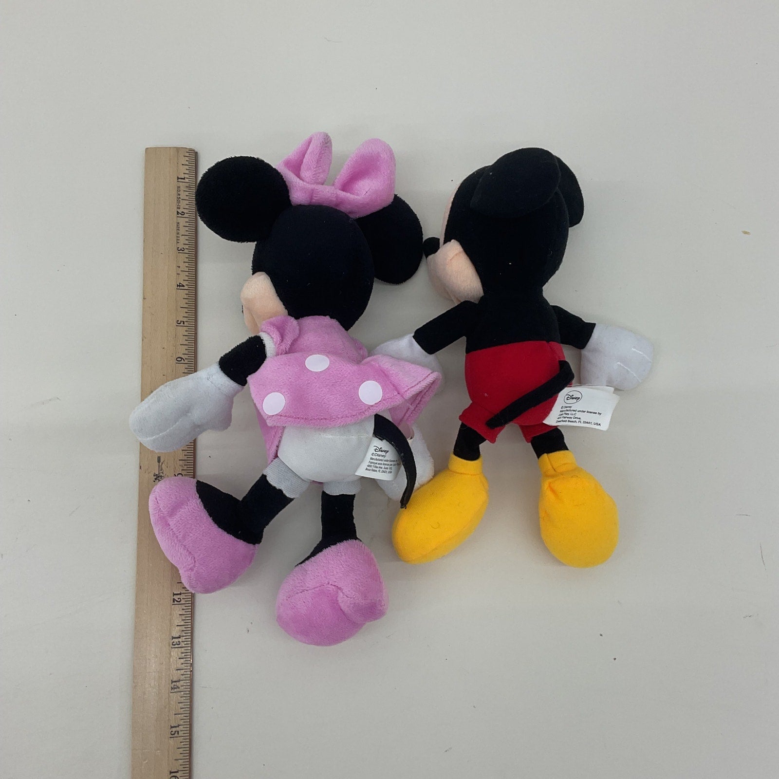 Classic Disney Characters Mickey Minnie Mouse Plush Dolls LOT 2 - Warehouse Toys