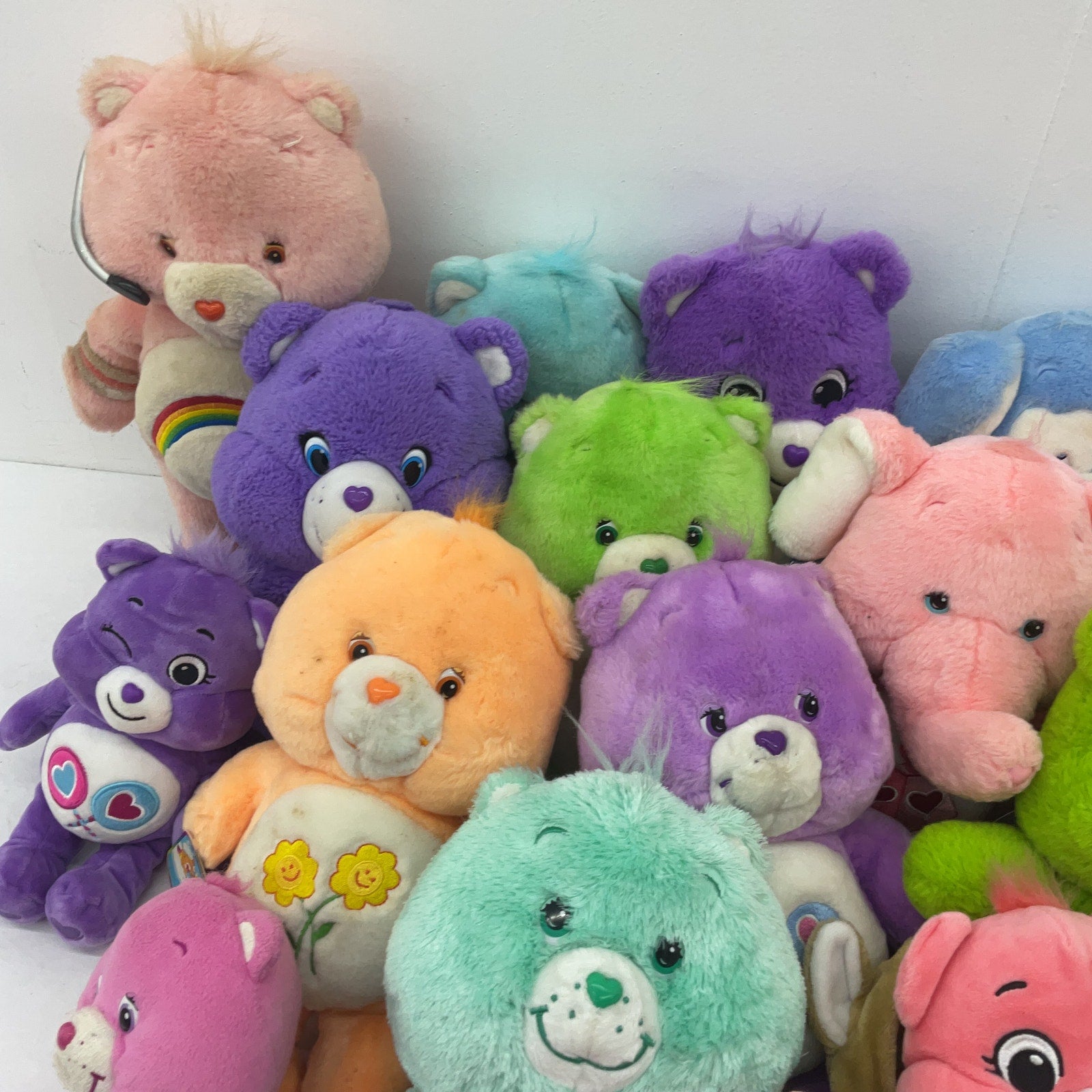 Colorful Stuffed Animals Preowned Mixed LOT 13 lbs Care Bears Plush Dolls Toys - Warehouse Toys