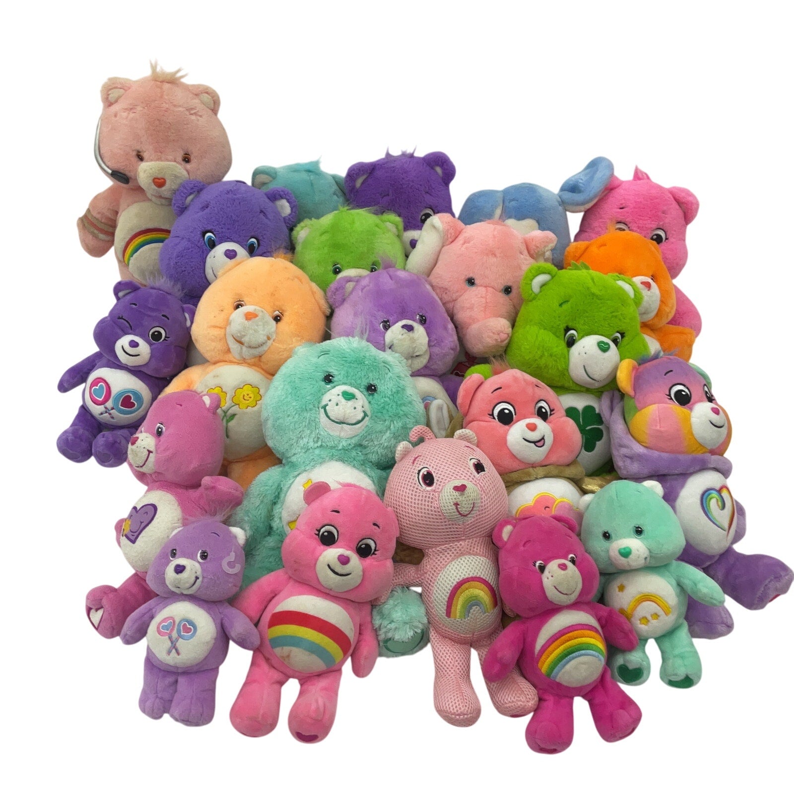 Colorful Stuffed Animals Preowned Mixed LOT 13 lbs Care Bears Plush Dolls Toys - Warehouse Toys