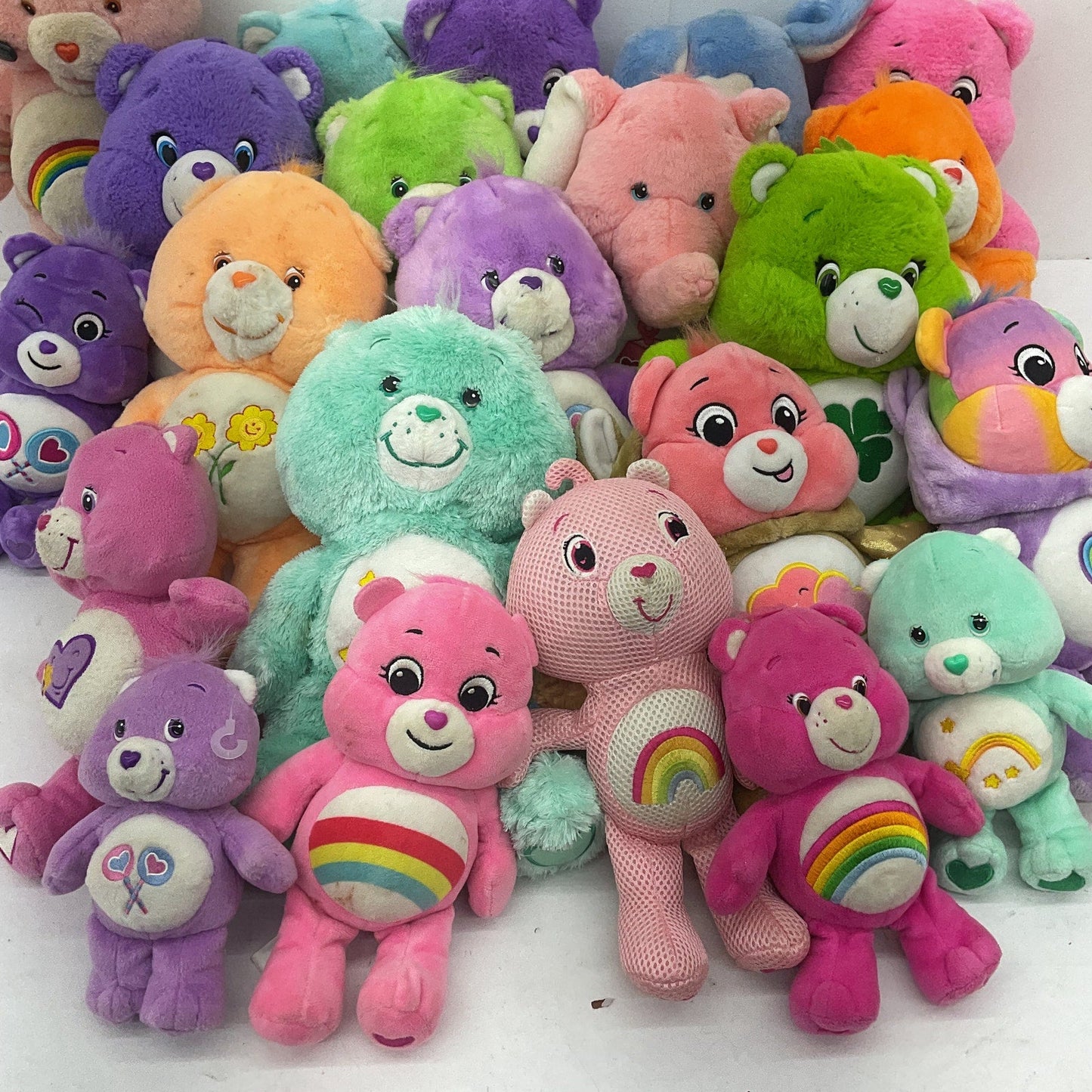 Colorful Stuffed Animals Preowned Mixed LOT 13 lbs Care Bears Plush Dolls Toys - Warehouse Toys