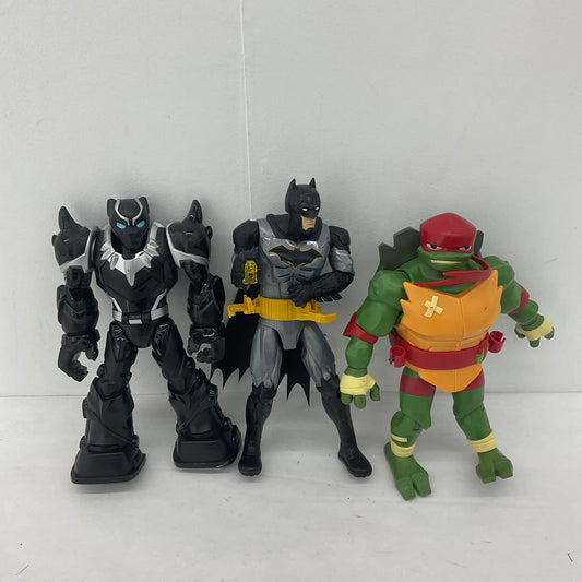 COOL LOT 3 11" Action Figures Batman DC Marvel Black Panther TMNT Raphael Toys - Warehouse Toys