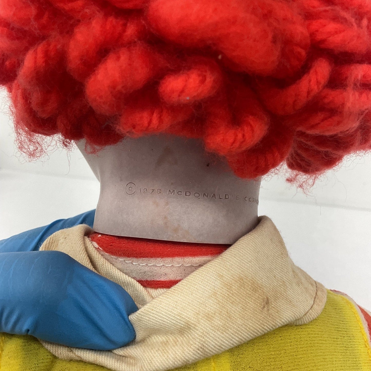 COOL McDonalds Vintage 1978 Ronald McDonald Character Doll w/ Whistle & Grimace - Warehouse Toys