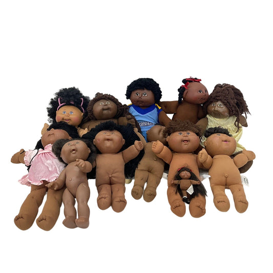 CPK & Others Preowned Brown Black Ethnic LOT 12 lbs Baby Dolls Boys Girls Mixed - Warehouse Toys