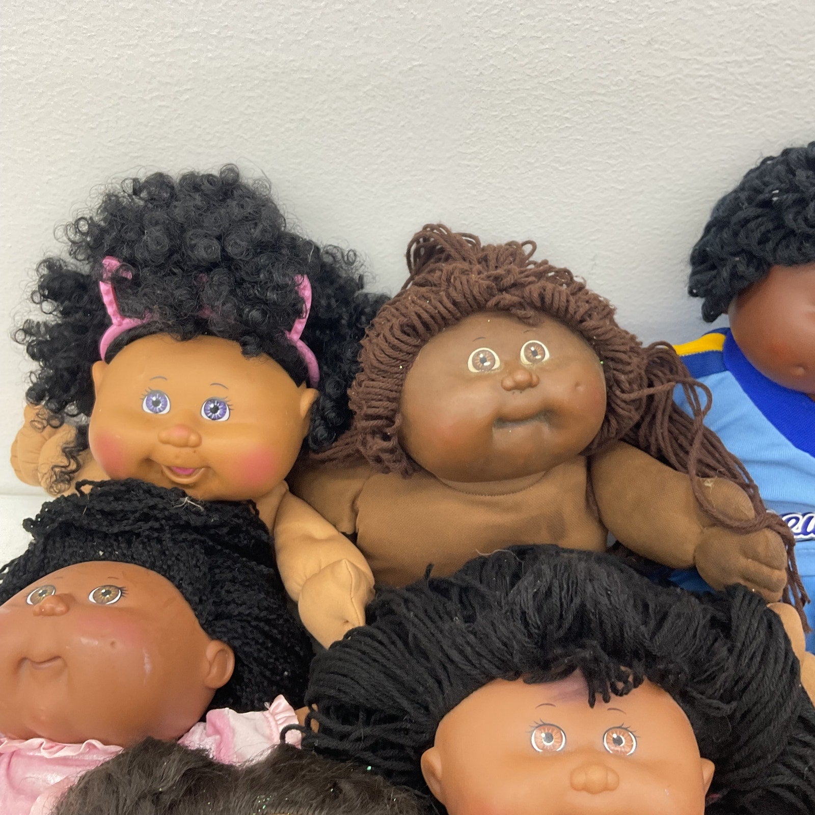 CPK & Others Preowned Brown Black Ethnic LOT 12 lbs Baby Dolls Boys Girls Mixed - Warehouse Toys