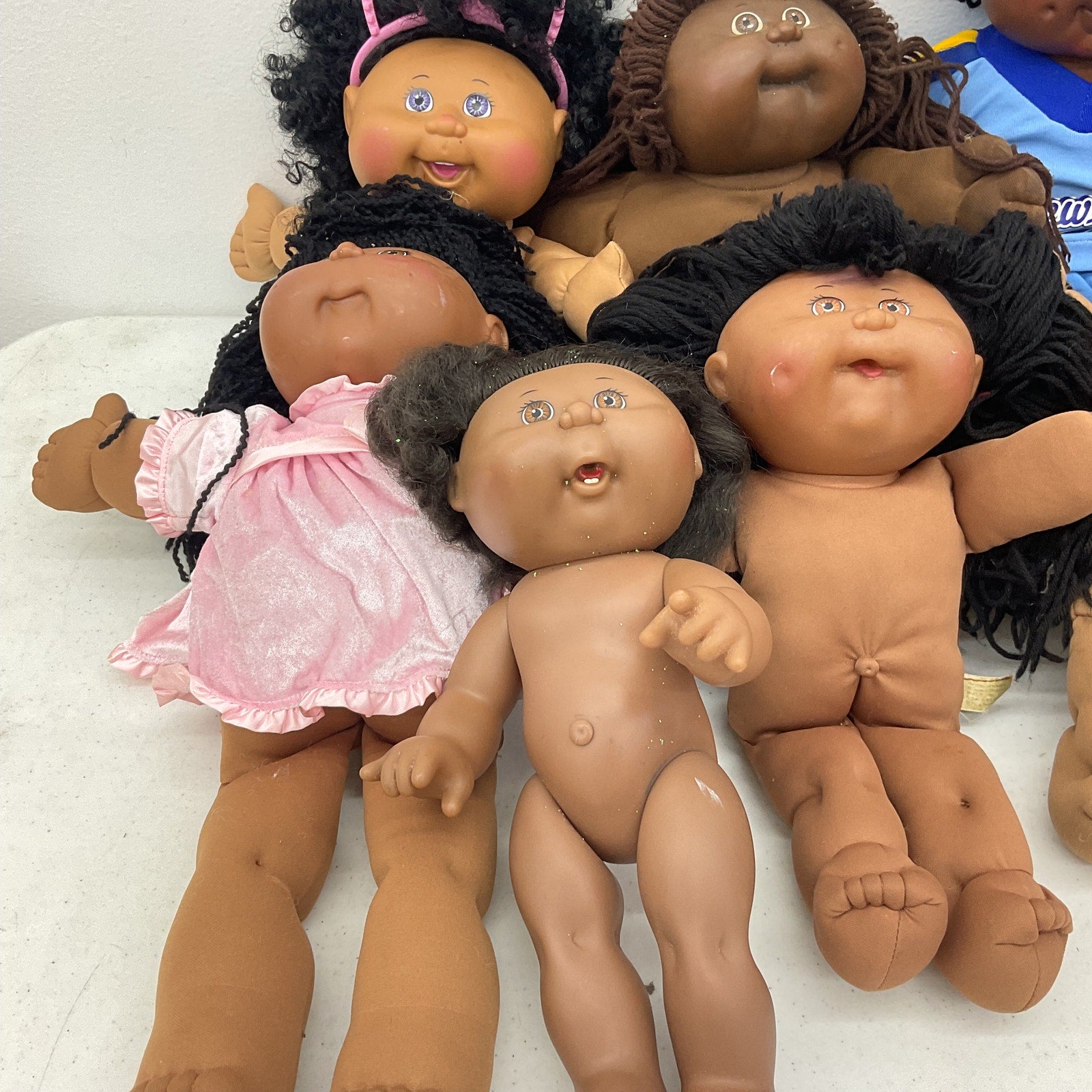 CPK & Others Preowned Brown Black Ethnic LOT 12 lbs Baby Dolls Boys Girls Mixed - Warehouse Toys