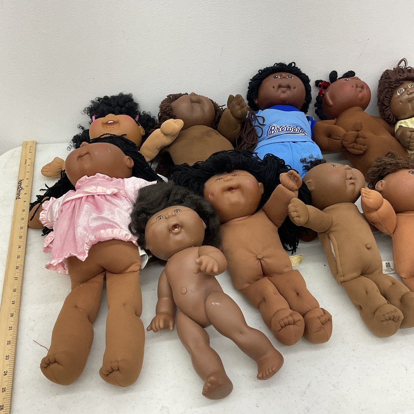 CPK & Others Preowned Brown Black Ethnic LOT 12 lbs Baby Dolls Boys Girls Mixed - Warehouse Toys