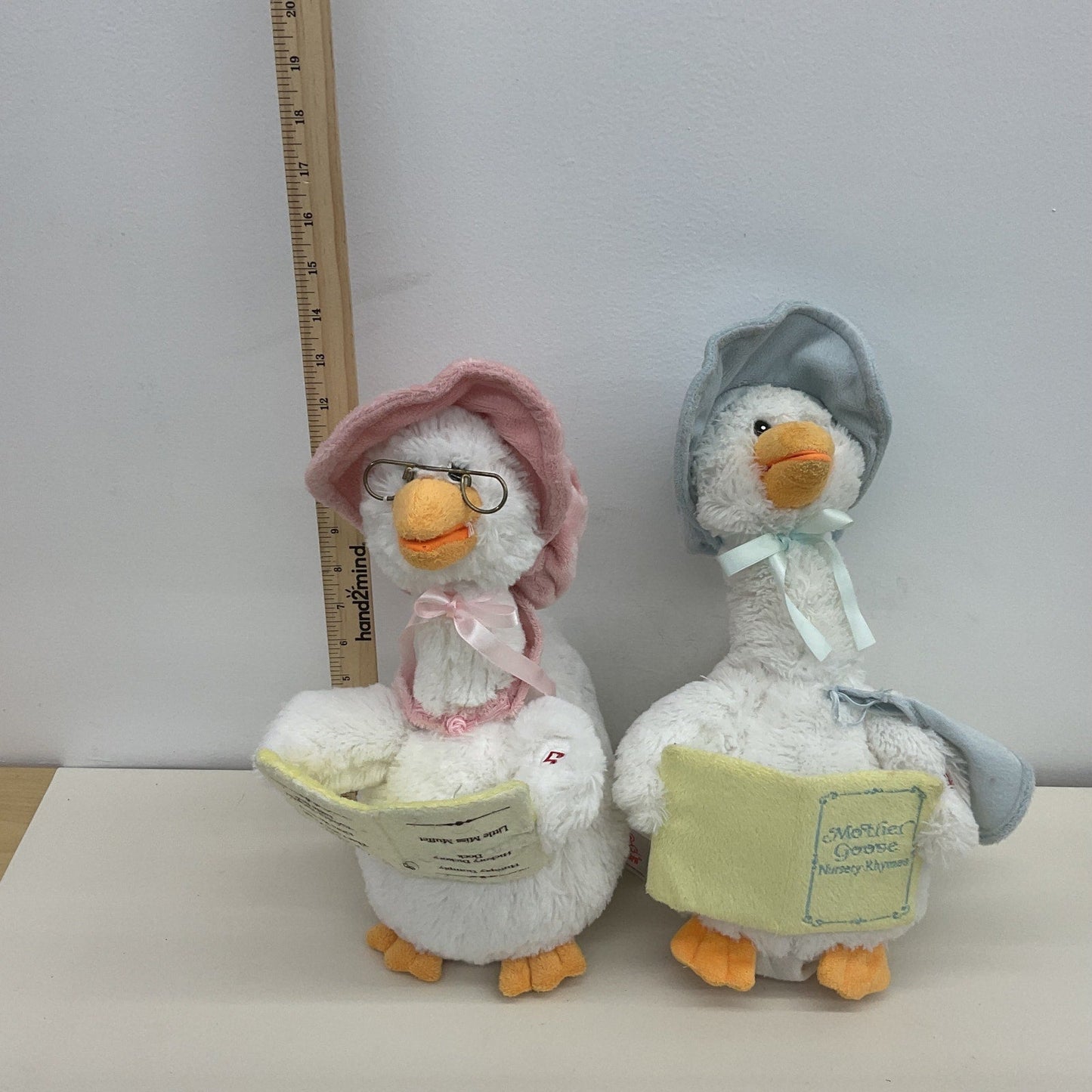 Cuddle Barn LOT 2 Mother Goose Nursery Rhymes Plush Dolls UNTESTED SOLD AS IS - Warehouse Toys