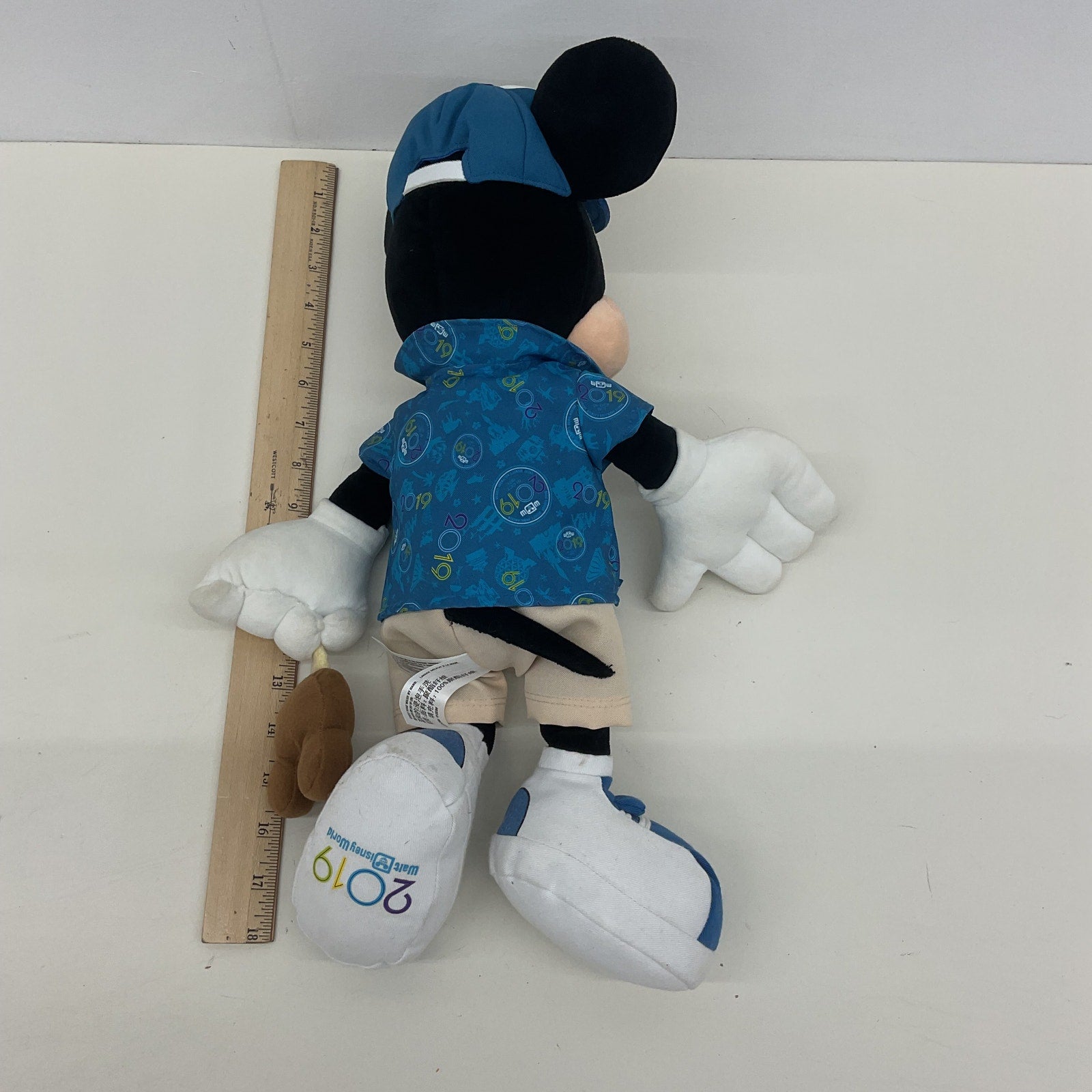 CUTE 2019 Mickey Mouse Limited Edition Plush Character Doll in Baseball Cap - Warehouse Toys