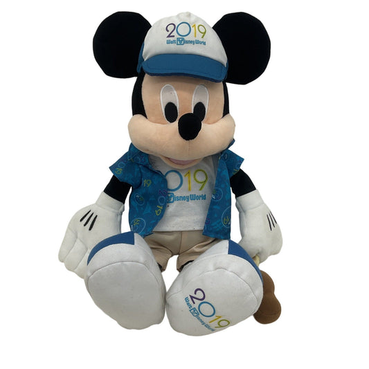 CUTE 2019 Mickey Mouse Limited Edition Plush Character Doll in Baseball Cap - Warehouse Toys