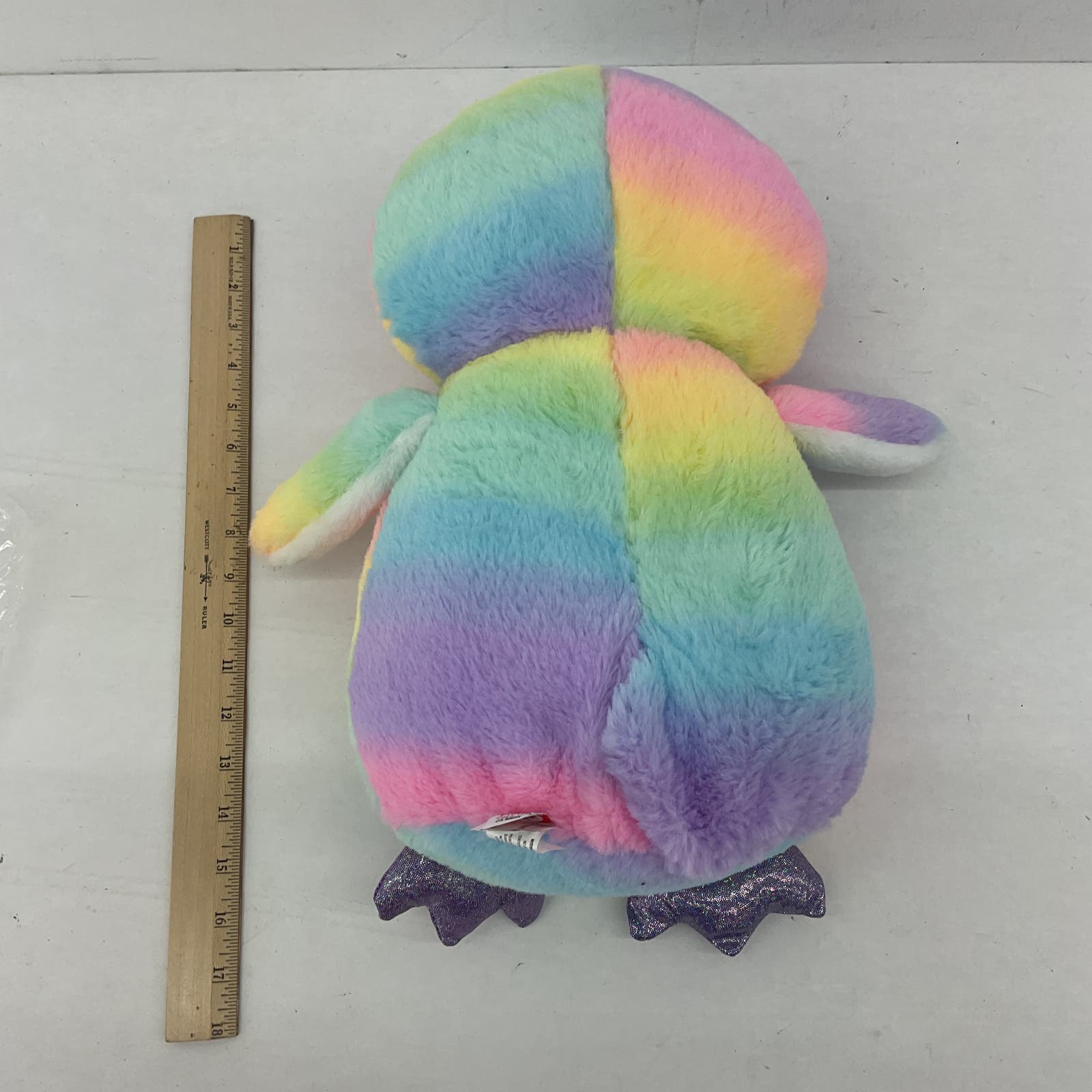 CUTE ADORABLE Soft Rainbow Ombre Colored Penguin TY Plush Doll Toy - Warehouse Toys