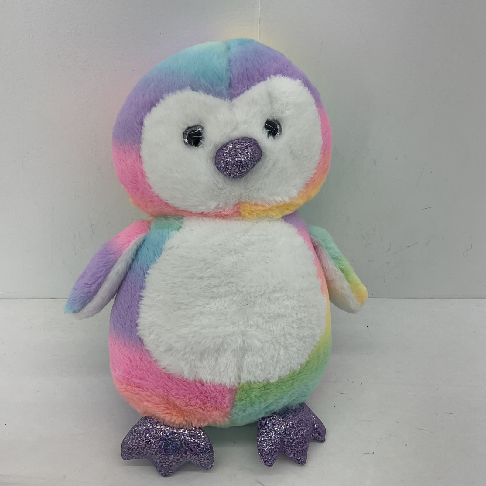 CUTE ADORABLE Soft Rainbow Ombre Colored Penguin TY Plush Doll Toy - Warehouse Toys