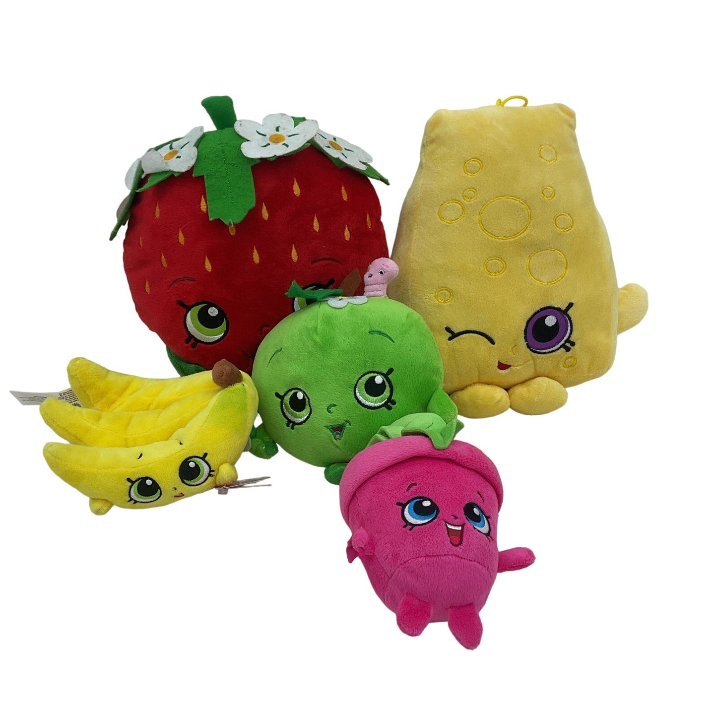 Cute Adorable Soft Shopkins Food Fruit Plush Dolls Strawberry Bananas - Warehouse Toys