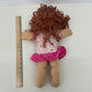 CUTE CPK Cabbage Patch Kids Caucasian Brunette Little Girl in Pink Outfit Doll - Warehouse Toys